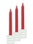Mumluk Şamdan 3 Adet Tealight ve Ince Mum Uyumlu Spiral Model 1