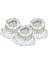 Mumluk Şamdan 3 Adet Tealight Uyumlu Üçlü Küçük Erimiş Mum Model 1