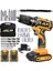 Projcb Plus G-Tech 58 V 8 Ah Sjs Çift Metal Şanzuman Şarjlı Çift Akülü Vidalama Matkap 27 Pcs Set 1