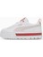Mayze Lth Wn S Sneaker Kadın Günlük Spor Ayakkabı Beyaz-Kırmızı 38198327 1