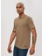 Bisiklet Yaka Koyu Bej Erkek T-Shirt 232 Lcm 242061 Gael K.bej 3