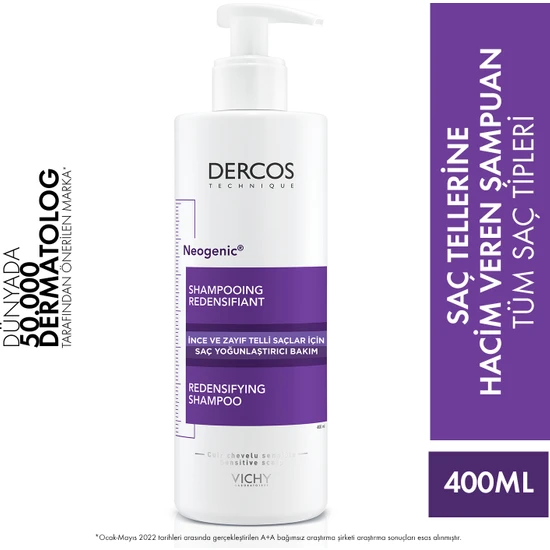 Vichy Dercos Neogenic Yoğunlaştırıcı Şampuan 400 ml K49021