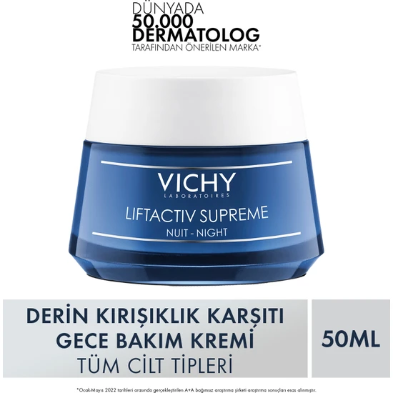 Vichy Liftactiv Supreme Gece Bakım Kremi 50 ml