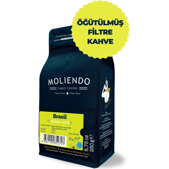 Moliendo Finest Coffee Moliendo Brasil Bossa Nova Yöresel Kahve ( Öğütülmüş Filtre Kahve  ) 250 gr