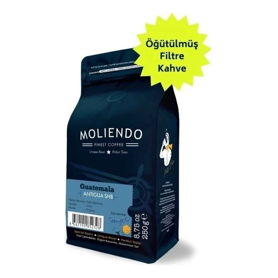 Moliendo Guatemala Antigua SHB Yöresel Kahve (Öğütülmüş Filtre Kahve) 250 g