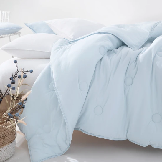 Yataş Bedding Lupa Soft Tek Kişilik Penye Yorgan 300 Gr/m2 - Buz Mavisi