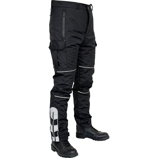 Drc Outdoor Kışlık Siyah Reflektörlü Motorcu Pantolonu ( Yeni Yasaya Uygun )