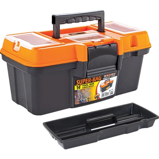 Super-Bag 14 Tool Box Power Serıes ASR-2059 345X175X150H mm Turuncu