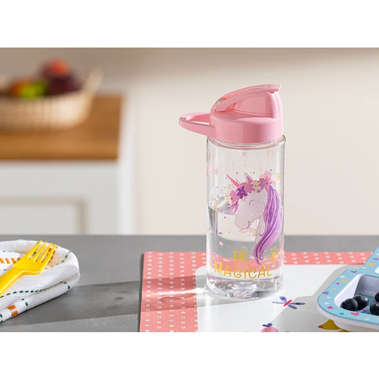 English Home Unicorn Tritan Kız Çocuk Çocuk Suluk 500 ml Pembe English Home Unicorn Tritan Kız Çocuk Çocuk Suluk 500 ml Pembe