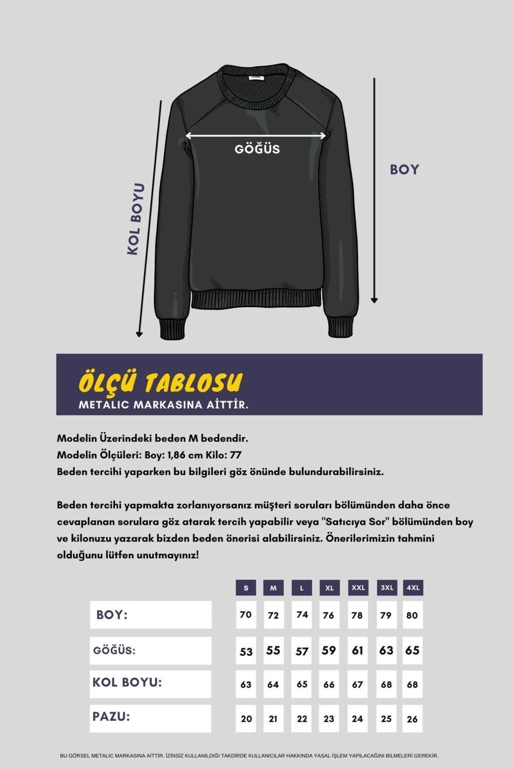 Mmetalic Bisiklet Yaka Etiket Detayı Içi Pamuklu Erkek Sweatshirt görsel 5