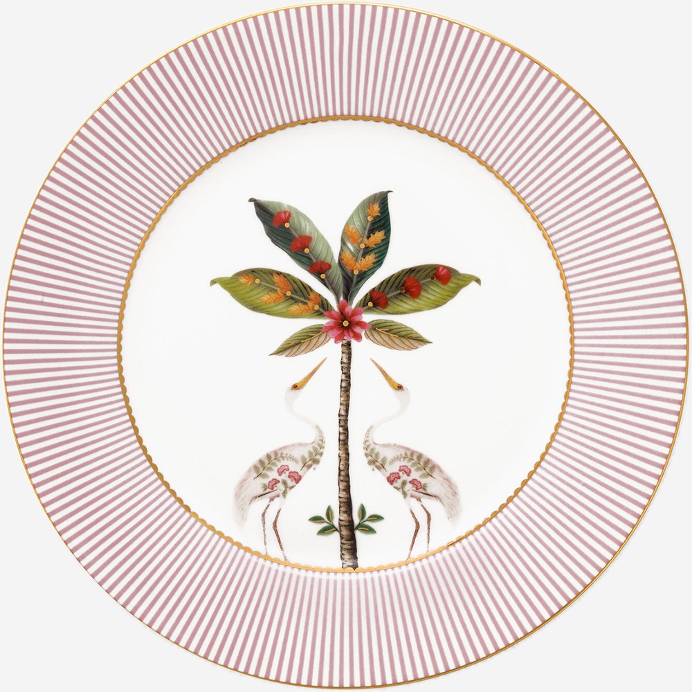 Pip Studio La Majorelle Pembe Porselen Kahvaltı Tabağı 21 Cm