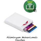 Adelina Erkek Siyah Deri Mekanizmalı Otomatik Kızaklı Kartlık Cüzdan (7CMX10CM)