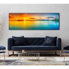 Bestablo Panoramik Gün Batımı Kanvas Tablo