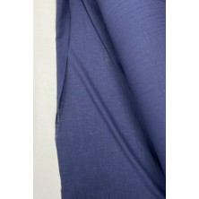 Royaleks Keten Kumaş - Organik Kumaş - Perde Kumaşı - Ince Keten - Kıyafet Için Kumaş Örtü Lacivert 26