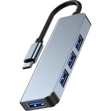 Techmaster Type-C 1xusb 3.0 3xusb 2.0 Hub Otg Çoğaltıcı Adaptörü BYL-2013T