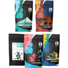 Bongardi Coffee 5X200 Gram Tanzanya Ruanda Kosta Rika Honduras Perfect Blend Filtre Kahve Seti