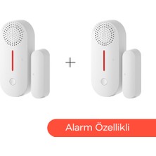 Akıllı Kablosuz Kapı Pencere Alarmı 2'li Set, Mobil Bildirim, WiFi Uzaktan Takip, 2 Yıl Garantili, Google Asistan ve Tuya Destekli