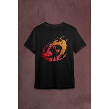 Kendim Seçtim Uzayda Naruto Galaksi Spiral Seyrederken Cosmos Baskılı Tişört  T-Shirt