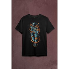 Kendim Seçtim Uzayda Elleri Cebinde Astronot Cosmos Space Nasa Baskılı Tişört  T-Shirt