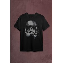 Kendim Seçtim Star Wars Mask Gri Baskılı Tişört  T-Shirt
