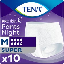 Tena Proskin Pants Night Medium Orta Beden Gece Için Süper Emici Külot 10 Lu Paket