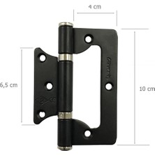 Eym Güven Iş Kelebek Yönsüz 10 cm Siyah Çelik Içten Çıkmalı Kapı Menteşesi