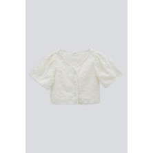 Babokah (Kids Girl) Dokulu Dantel Crop Top