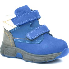 Rakerplus Hakiki Deri Mavi Bebek Spor Bot Ayakkabı