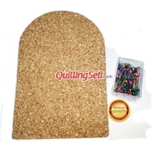 Ahşap Mantarlı Iğneli Quilling Çalışma Tablası