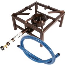 Mini Sahra Ocağı Her Pişirmede Yüksek Isı Ihtiyacını Karşılar Güçlü Alev Tseli 150CM Hortum Hediyeli