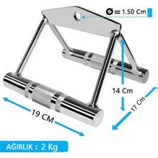 T-Bar Rowing Sabitleyici Aparat - Rowing Bar - Mideye Çekiş Aparatı - Kanat Aparatı - Çekiş Aparatı