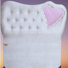 Bengi Ticaret Başlık Kalpli  Eko 90 cm  Baby Face Açıkgri Pembe Renk Kapitone El Yapım