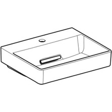 Geberit One Çanak Lavabo Yatay Çıkış 50X40 Batarya Delikli