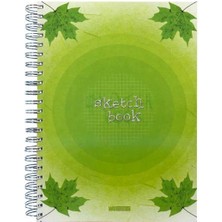 Özgün A4 Spiralli Double Kapak Sketchbook Defter 180 Yp. Kareli - 4 Adet