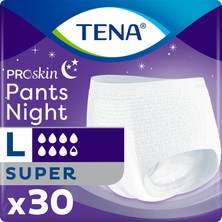 Tena Proskin Pants Night Large Büyük Beden Gece İçin Süper Emici Külot 30'lu Paket