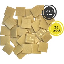 Sanatsal Mozaik Çalışmalarınız Için 20X20 mm (2x2 Cm) Renkli Cam Mozaik Taşı