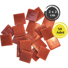 Sanatsal Mozaik Çalışmalarınız Için 20X20 mm (2x2 Cm) Renkli Cam Mozaik Taşı