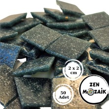 Sanatsal Mozaik Çalışmalarınız Için 20X20 mm (2x2 Cm) Renkli Cam Mozaik Taşı
