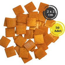 Sanatsal Mozaik Çalışmalarınız Için 20X20 mm (2x2 Cm) Renkli Cam Mozaik Taşı