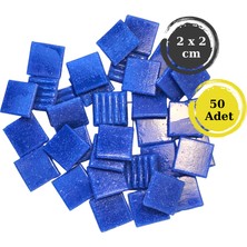Sanatsal Mozaik Çalışmalarınız Için 20X20 mm (2x2 Cm) Renkli Cam Mozaik Taşı