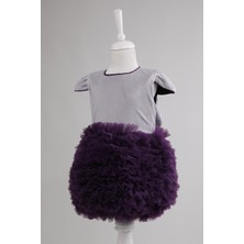 Baby Hola Tütü Pırıltılı Bebek Elbisesi Mor