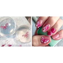 Pazariz Stamper Baskı Transfer Aparat Seti Silikon Oje Dizayn Baskı Seti Nail Art Tırnak Damgalama