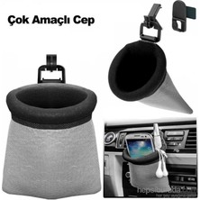 Oto Motto Araç Içi Çok Amaçlı Kese Gri