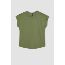 DeFacto Bisiklet Yaka Kısa Kollu Tişört X8746AZ23SP