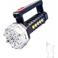 El Feneri̇ Şarjli 17LED+5COB LED Ranchi RC-3030