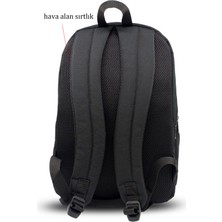 Unisex Günlük Koruyucu Bölmeli Üç Cepli 15.6 Inç Uyumlu Laptop Çantası Siyah