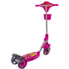 Mix Oyuncak Scooter 3 Tekerlekli Frenli Prenses Scooter Sepetli 81 cm