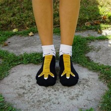 BuKonsept Tavuk Ayağı Desenli Patik Çorap