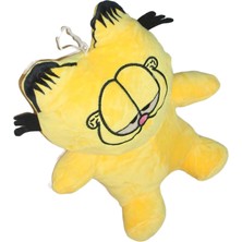 Elifeshop Ithal Kumaş Tembel Kedi Garfield Karakter Figür Peluş Oyuncak Oyun Uyku Arkadaşı Yastık Peluş 24 cm