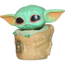 Elifeshop Star Wars The Mandalorian Grogu Baby Yoda Pop Stil 3 Boyutlu Koleksiyon & Karakter Figür Oyuncak 3